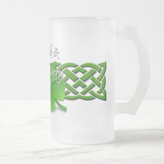 ドリンク&ベアイリッシュメリーSt patricks day フロストグラスビールジョッキ (右)