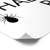 ドリンク&食べBe怖いハローウィンパーティウェルカムサイン ポスター (角)