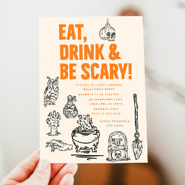 ドリンク&食べBe怖い大人のハローウィンパーティ 招待状