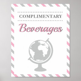 ドリンク 飲み物 旅行 航空機 航空会社 パーティー ポスター