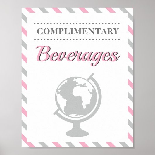 ドリンク 飲料 旅行 航空機 航空会社 パーティー ポスター (正面)