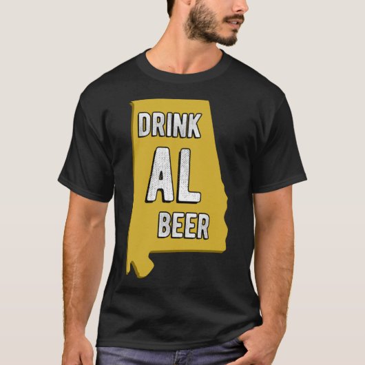 ドリンクALビール州オブアラバマビアバーミンガムフン Tシャツ (正面)