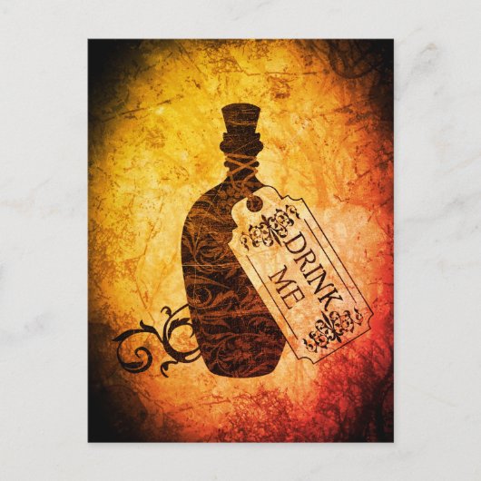 ドリンクmeボトル炎はがき ポストカード (正面)