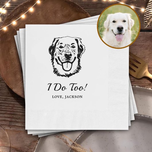 ドリンクOn Us Petsカスタムスケッチ結婚ズ 縁ありカクテルナプキン