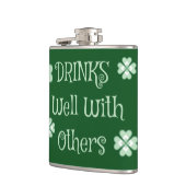 ドリンクSaint patricks dayおもしろいグリーン フラスク (左)