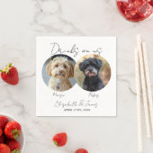 ドリンクUs Pet Dog 2写真結婚s スタンダードカクテルナプキン (インサイチュ)