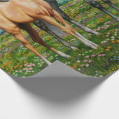 ドリンググレークオーターホースマーレパロミノフォール ラッピングペーパー (角)