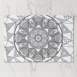 ドリングパッド – 抽象芸術三角形 ペーパーパッド