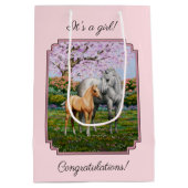 ドリンゴグレイクォーターホースマーレパロミノフォールピンク ミディアムペーパーバッグ (裏面)