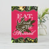 ドリン食べク狩り迷彩柄結婚式招待状 招待状 (スタンド正面)