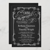 ドリン食べク·ビ·チャルクボー結婚したド·結婚式招待状 招待状 (正面/裏面)