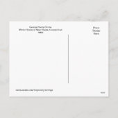 ドリーによるクリスマスの冬のメリーシーン シーズンポストカード (裏面)