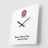 ドリーの時間に戸棚を作る時間に来ていた スクエア壁時計 (傾斜)