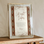 ドリーアステカウエスタン素朴深夜おむつサイン 台座サイン