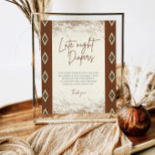 ドリーアステカウエスタン素朴深夜おむつサイン 台座サイン