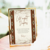 ドリーアステカウエスタン素朴深夜おむつサイン 台座サイン