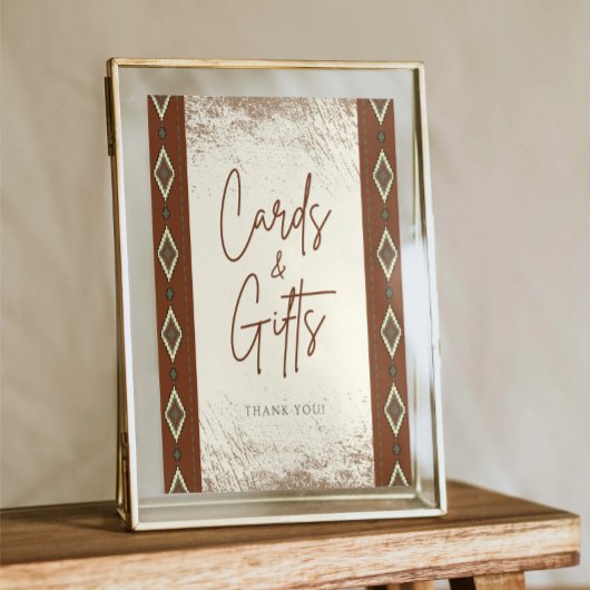 ドリーアステカウ素朴ウェスタンのカードとギフトサイン ポスター