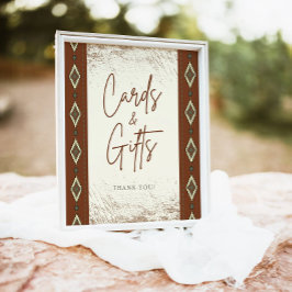 ドリーアステカウ素朴ウェスタンのカードとギフトサイン ポスター