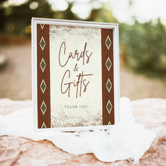 ドリーアステカウ素朴ウェスタンのカードとギフトサイン ポスター