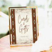 ドリーアステカウ素朴ウェスタンのカードとギフトサイン ポスター