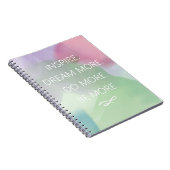 ドリーインスパイアム引用文抽象芸術水彩 ノートブック (右側)