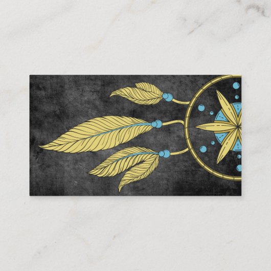 ドリーエレガントムキャッチャー羽毛ヨガインストラクター部 名刺 (裏面)