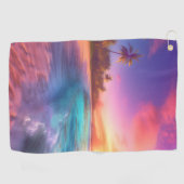 ドリーカラフルミービーチ ゴルフタオル (横)