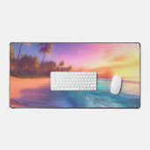 ドリーカラフルミービーチ デスクマット (キーボード&マウス)