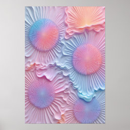 ドリーカラーの3つのミックスを持つデザイン ポスター