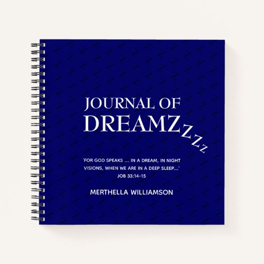 ドリースタイリッシュムパーソナライズされた・ジャーナル ノートブック (正面)