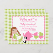 ドリーズティーパーティー 招待状 (正面/裏面)