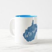 ドリーソdsウィルダネスウェストバージニア木目 ツートーンマグカップ (正面左)