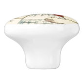 ドリーディングル紙ドールアートヴィンテージクリスマス🤶  セラミックノブ (側面)