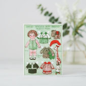 ドリーディンズボーイフレンド紙人形葉書 ポストカード (スタンド正面)