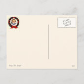 ドリーディンルドギー紙人形ビンテージクリスマス シーズンポストカード (裏面)