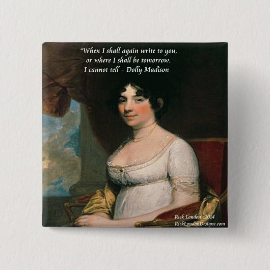 ドリーマディソン&有名な場所引用文 缶バッジ (正面)