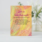 ドリーマーバルミツワー披露宴カード 招待状 (スタンド正面)