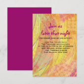 ドリーマーバルミツワー披露宴カード 招待状 (正面/裏面)