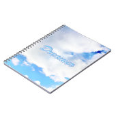 ドリーマーパフィーの白い雲と青空 ノートブック (左側)