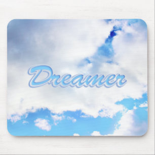 ドリーマーパフィーの白い雲と青空 マウスパッド