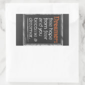 ドリーマー 長方形シール (バッグ)