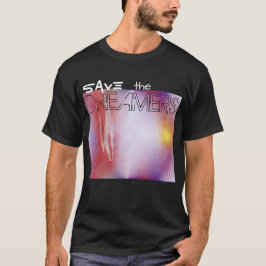 ドリーマ救ーズ抽象芸術デジタルアートブラックティー Tシャツ