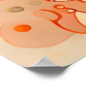 ドリーマ絵画キャッ飾チの青い羽のビーズ ポスター (角)