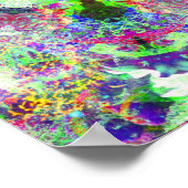 ドリーミカラフルサイケデリックマンダラのポスター ポスター (角)