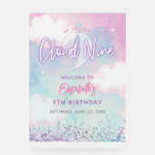 ドリーミガーリーオンクラウドナイン第9誕生日へようこそ アクリルサイン (正面)