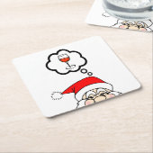 ドリーミングサンユーモアのあるタ紙コースター スクエアペーパーコースター (アングル)