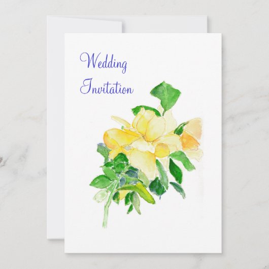 ドリーミングスパイレスバラ結婚式招待状 招待状 (正面)