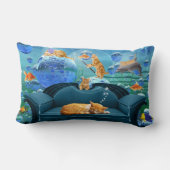 ドリーミングタビーキャット水中ファンタジー ランバークッション (裏面)