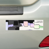 「ドリーミングブルー」幾何学芸術 バンパーステッカー (車上)