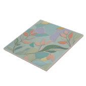 ドリーミントフローラ抽象芸術パステルモダンフラワーズ タイル (側面)